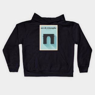 Paris Poster Design Kids Hoodie